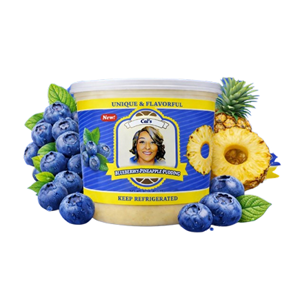 Cal’s Blueberry-Pineapple Pudding