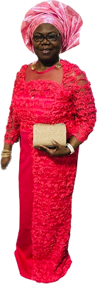 Ruby Red Lace Ceremony Dress