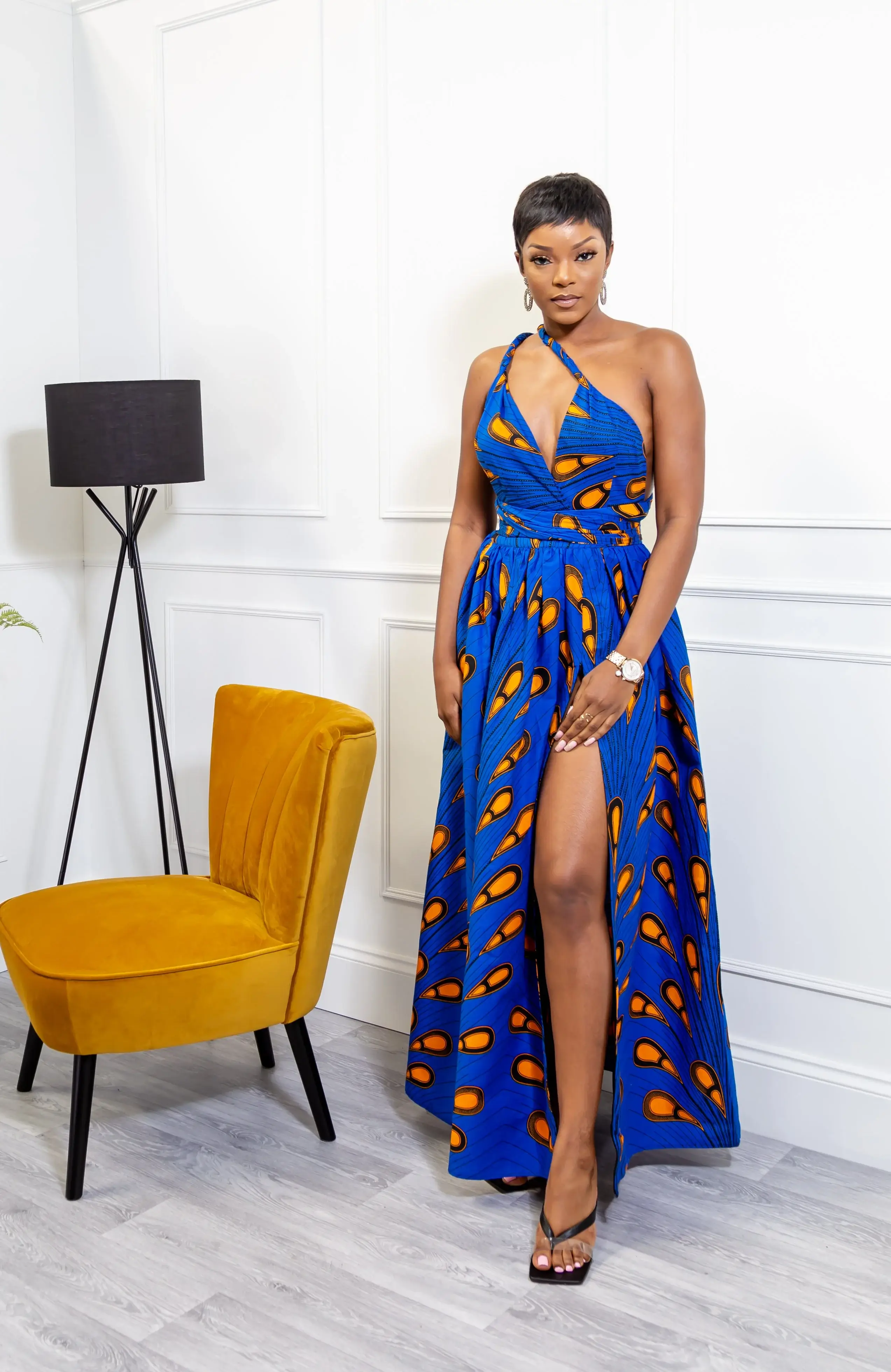 Blue Infinity Multiway Maxi Dress