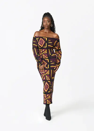 Ladi Women’s African Print Sweater Dress